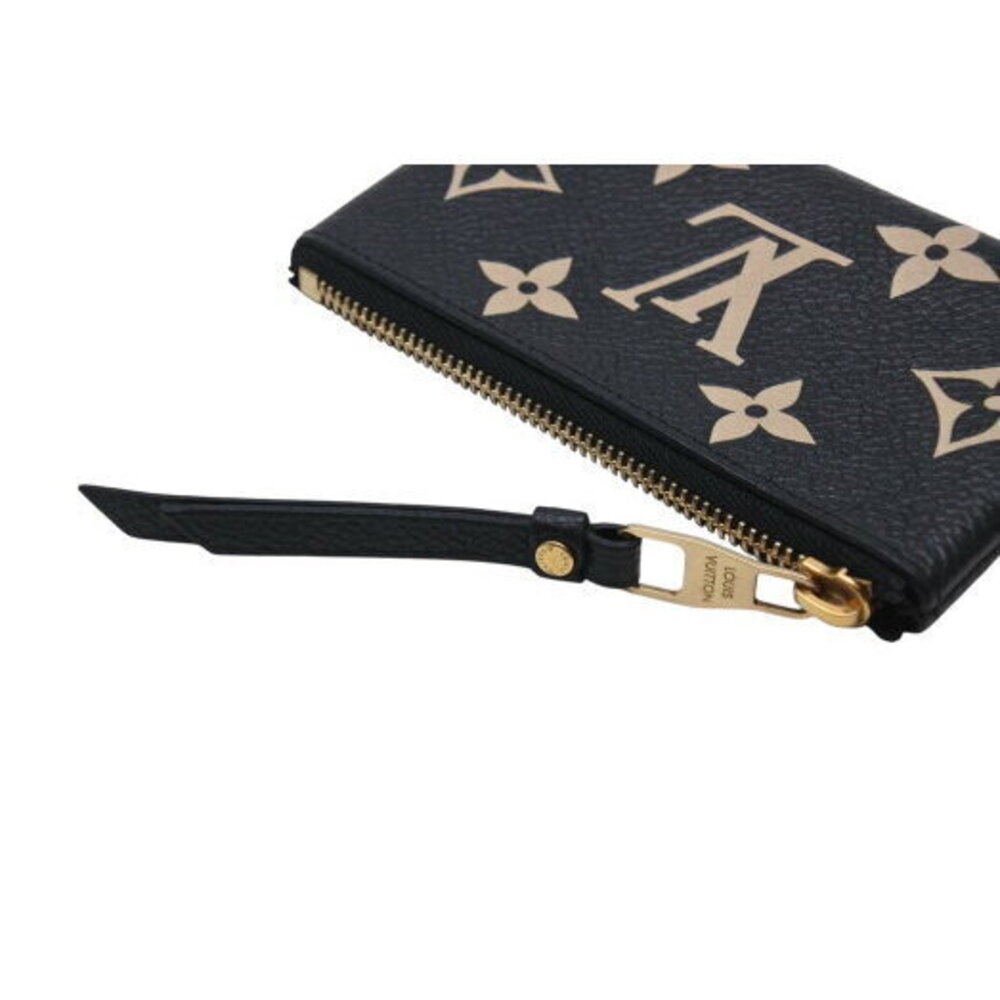 Louis Vuitton Monogram Pochette Noir Black Coin Wallet Case Logo - Picture 6 of 7